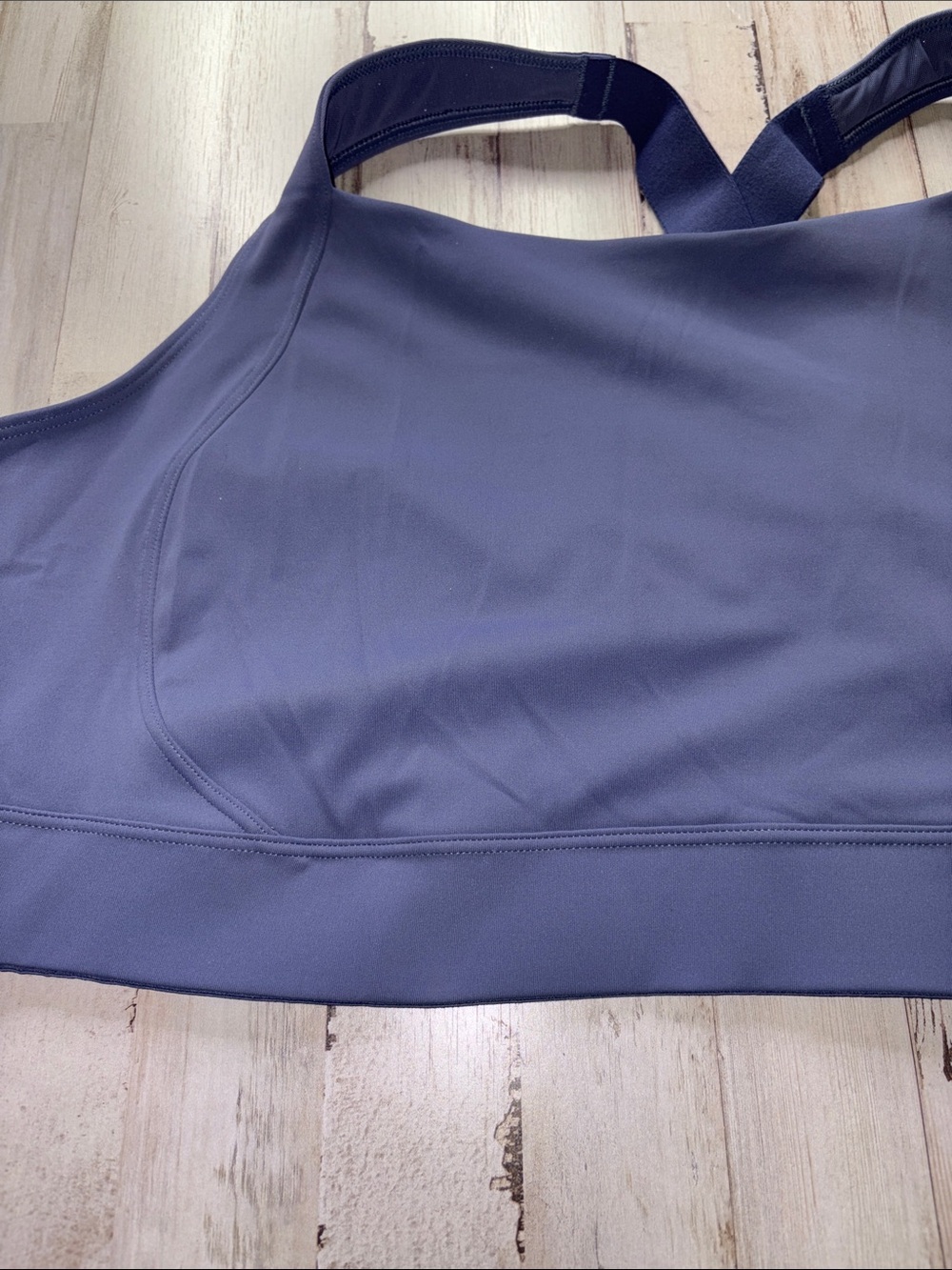 Old Navy Powersoft Sports Bra High-Neck Crisscross - Slate Blue Plus Size 3X - Picture 7 of 11